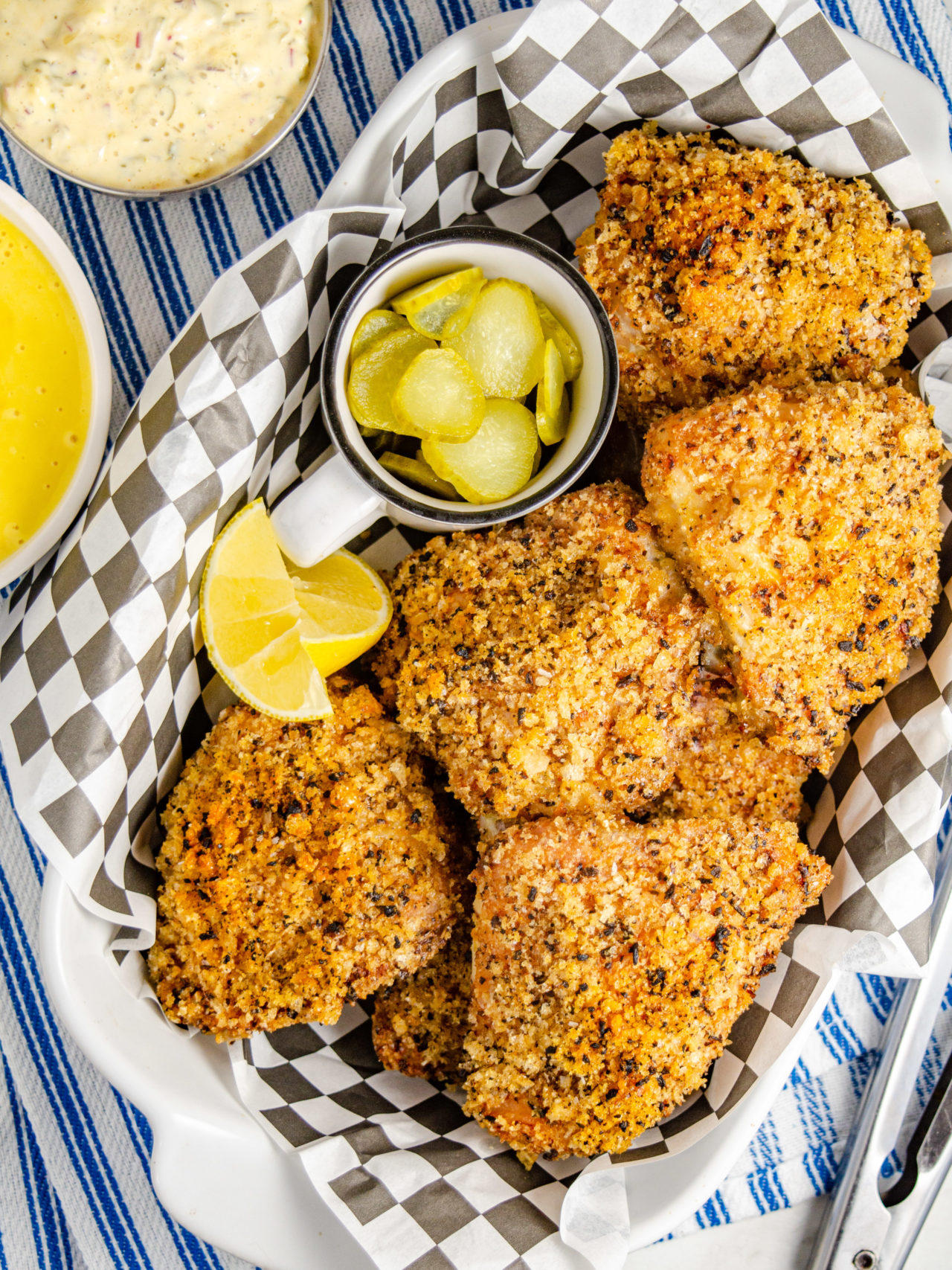 A basket of fried chicken - food photography