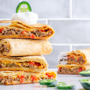 A stack of quesadillas
